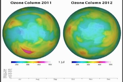 南極大陸のオゾン層に回復の兆し 画像