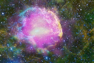 JAXAなど、フェルミ・ガンマ線宇宙望遠鏡で宇宙線陽子の生成源を特定 画像