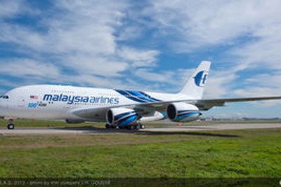 エアバス、累計100機目のA380をマレーシア航空へ引き渡し 画像