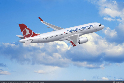 エアバス、トルコ航空がA320系列航空機の最大の注文を発注 画像