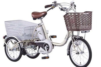 パナソニックサイクルテック、3輪タイプの電動アシスト自転車かろやかライフEBを発売 画像