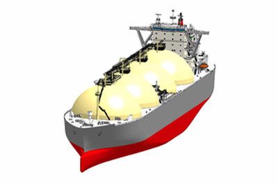 川崎重工、16万立法メートル型LNG運搬船を受注 画像
