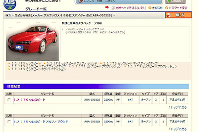 オークネット、 車両事例データベース「AISテクニカルキャビネット」を提供開始 画像