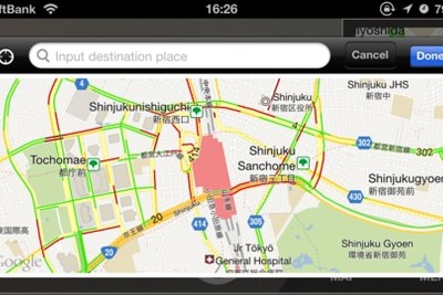 iPhone用ドライブレコーダアプリ「マルチドライブレコーダ」最新版をリリース…渋滞表示に対応 画像