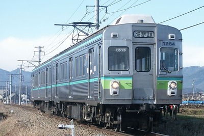 上田電鉄、別所線7200系の20周年記念切符を発売 画像