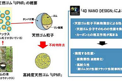 住友ゴム、低燃費と耐摩耗を両立した高純度天然ゴムを開発 画像