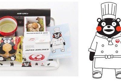 JAL、機内食に「AIRくまモン」が登場、国際線欧米路線で 画像