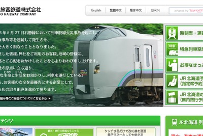 列車通過時に遮断機下りず…JR北海道の函館本線然別～仁木間 画像