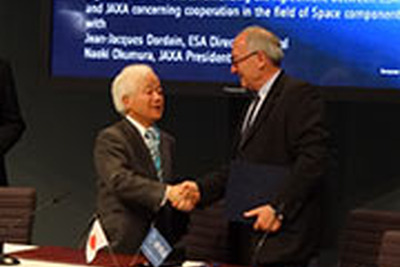 JAXAと欧州宇宙機構、宇宙用部品分野での協力推進で合意 画像
