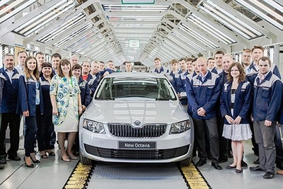 シュコダ オクタビア 新型、ロシアでも生産開始 画像