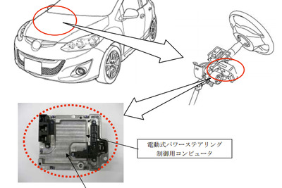 【リコール】マツダ デミオ i-stop搭載車…再始動後ハンドルが重くなる恐れ 画像