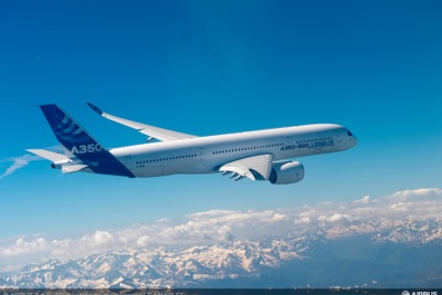 エアバス、A350 XWBが第1段階となる92時間のテスト飛行時間を完了 画像