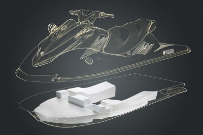 BASFのスペシャリティビーズ発泡品、水上オートバイの浮力構造物に採用 画像