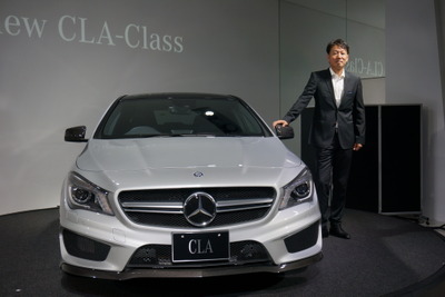 【メルセデスベンツ CLA 発売】上野社長「販売数増加の強みは、好景気に合わせた新型車投入」 画像