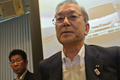 日野梶川専務「国内トラック市場は比較的堅調」 画像
