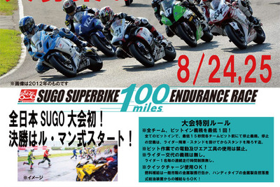 「二輪ロードレースの新たなステージに」...SUGOスーパーバイク100マイル耐久レース 画像