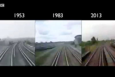 英鉄道、60年前、30年前との違いは…？　BBCが前面展望の比較動画を公開 画像