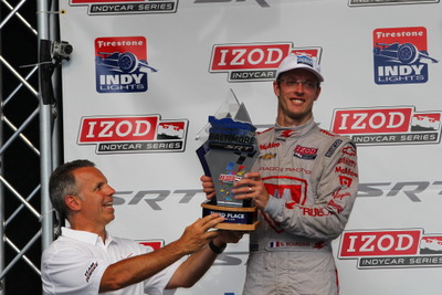【INDYCAR 第16戦】ブルデー、19ポジションを駆け上がって表彰台獲得 画像