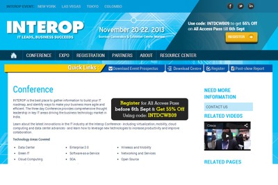 11月ムンバイでインドIT産業イベント「INTEROP MUMBAI」開催 画像