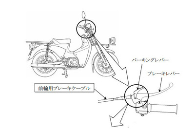 【リコール】ホンダ、郵便カブ110など4万台…Fブレーキに不具合 画像