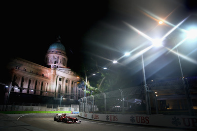 【F1 シンガポールGP】ベッテルが余裕のポール…王座獲りに向けてスパート 画像