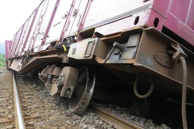 JR北海道、大沼駅の貨物列車脱線事故について説明 画像