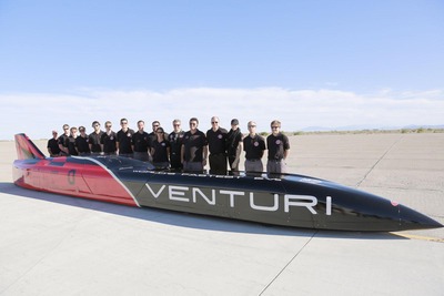 電気自動車の世界最速600km/hに挑戦、ベンチュリ VBB-3 初公開 画像