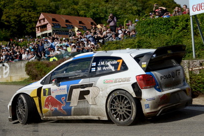 【WRC 第11戦】ラトバラ、ラリーフランスの第2レグで僅差のリードを奪う 画像