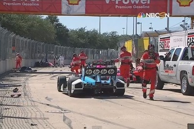 【INDYCAR 第18戦】琢磨、最終ラップでクラッシュ…ドライバーと観客にケガ人も［動画］ 画像