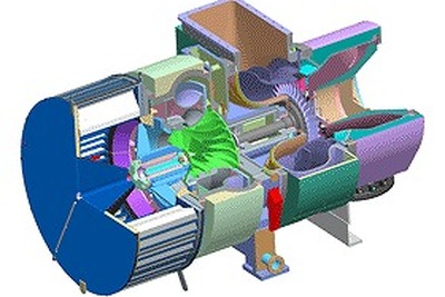 三菱重工舶用機械エンジン、電力を3割低減できる電動アシストMET過給機を開発 画像