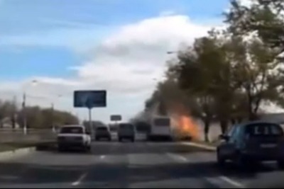 ロシアの路線バスで自爆テロ、瞬間映像［動画］ 画像