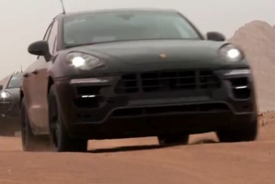 ポルシェの新型SUV、 マカン …最終プロトタイプ車が砂漠でテスト［動画］ 画像