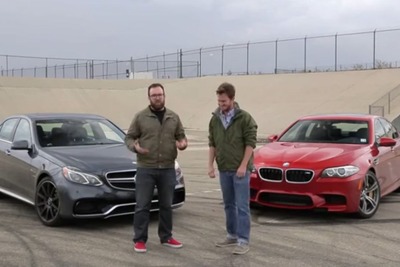 BMW M5 対メルセデスE63 AMG、オーバー575psセダンが対決［動画］ 画像