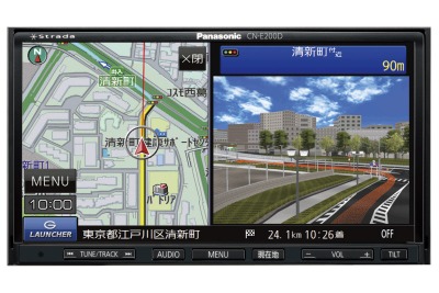 パナソニック ストラーダ、ベーシックモデル CN-E200D を発売…準天頂衛星みちびき対応 画像