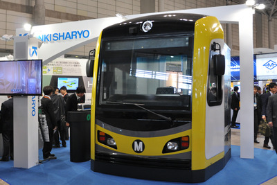 【第3回鉄道技術展】近畿車輛、次世代バッテリー電車をPR…LA向け電車の先頭部も登場 画像