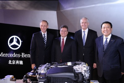 メルセデスベンツ、中国にエンジン工場が完成…ドイツ以外で初 画像