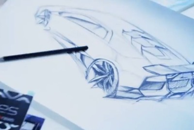 ランボルギーニ 、謎の新型車のスケッチ公開…ガヤルド 後継車の可能性 画像