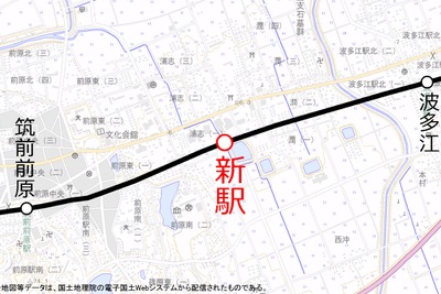 JR九州、筑肥線波多江～筑前前原間に新駅建設へ…2019年春開業目指す 画像