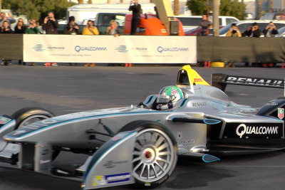 【CES14】ラスベガスでフォーミュラE カーが初試走! 画像