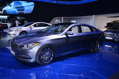 【デトロイトモーターショー14】ヒュンダイ、ジェネシス セダン新型「日独米の競合車よりも上」 画像