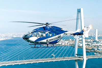 川崎重工、岡山市消防局向け川崎式BK117C-2型ヘリコプターを受注 画像