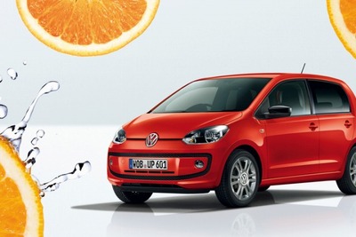 VW up！ にオレンジカラーの限定モデル 画像