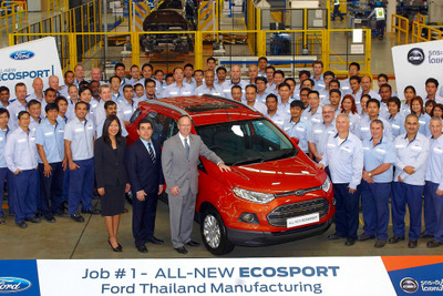 フォードのグローバル小型SUV、エコスポーツ 新型…タイでも生産開始 画像