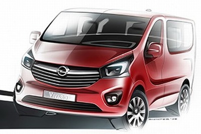 オペル、新型小型商用車『Vivaro』の登場を予告…2014年初夏に発売へ 画像