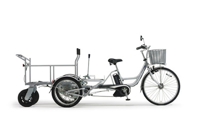 物流用途リヤカー付電動アシスト自転車のアシスト力を特例措置で3倍に規制緩和へ 画像