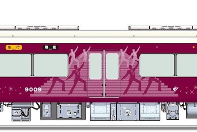 阪急、宝塚歌劇100周年記念のラッピング列車運行 画像