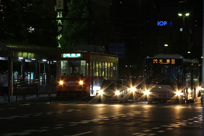 岡山電軌、消費税引き上げ後も運賃据え置き 画像