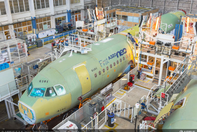 エアバス、A320neoの最終組み立てを開始 画像