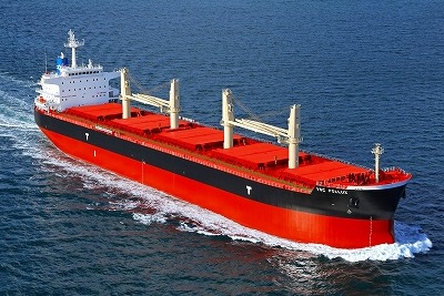 ジャパン・マリンユナイテッド、貨物積載効率の高いスープラマックス型ばら積み貨物船「VSCポラックス」を引き渡し 画像