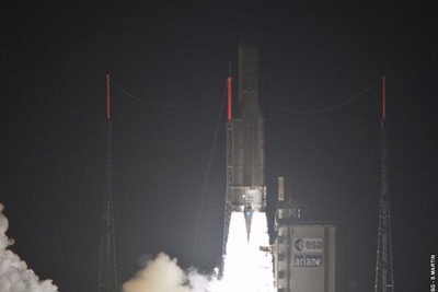 2014年ブラジル・ワールドカップの通信需要に対応 通信衛星2機をアリアンスペース 打ち上げに成功 画像